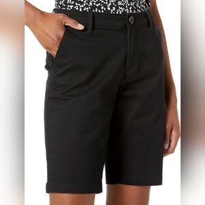 New With Tags Size 18 Amazon‎ Essentials Womens Black Bermuda Chino Short